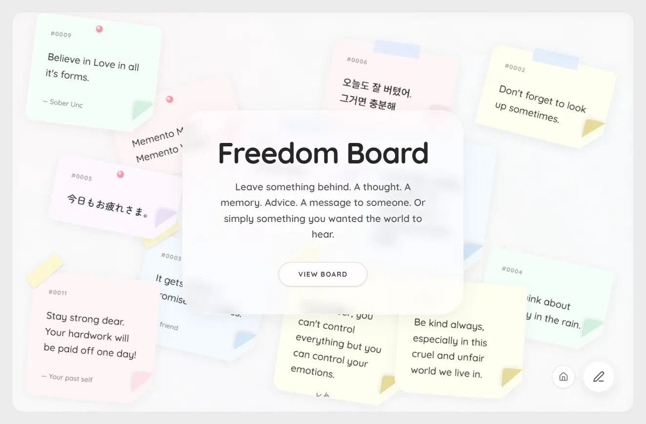 Freedom Board website