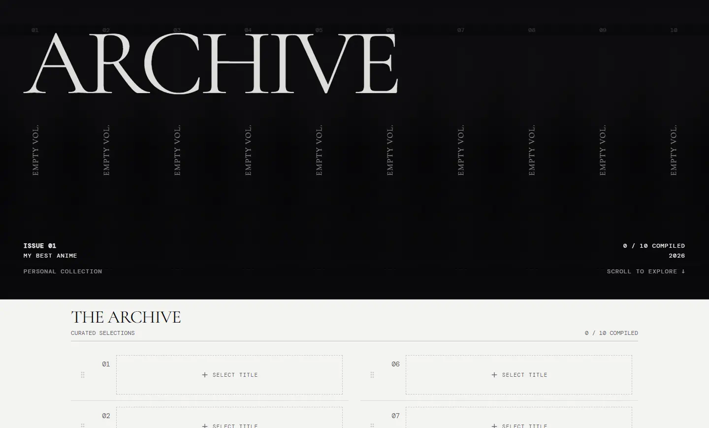 My Best Anime website